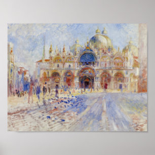 Pôster Auguste Renoir - Piazza San Marco, Veneza