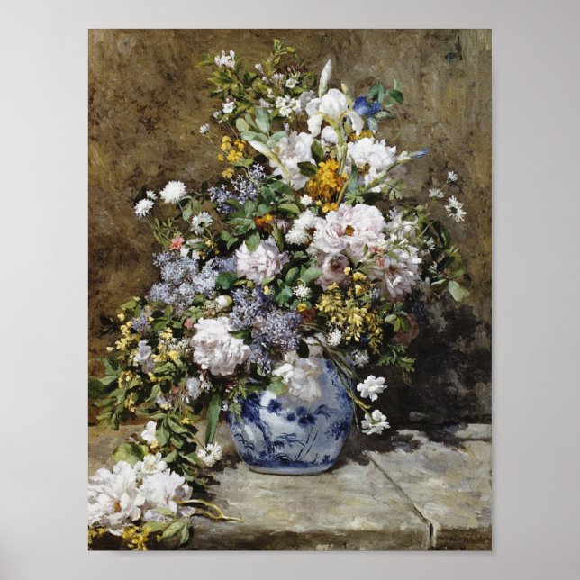 Poster Auguste Renoir - Primavera Buquê (Frente)