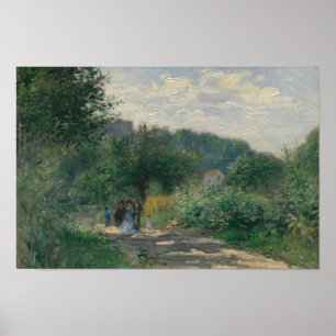 Poster Auguste Renoir - Uma estrada em Louveciennes