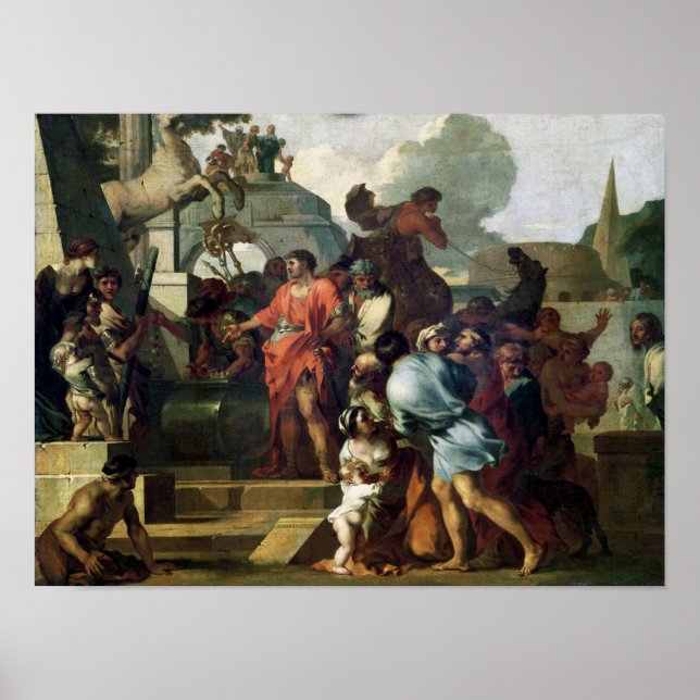 Pôster Augusto antes do túmulo de Alexandre III (Frente)