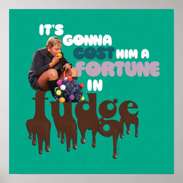 Poster Augustus Gloop - A Fortune in Fudge (Frente)