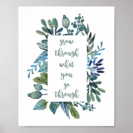 Poster Aumente através do que você passa