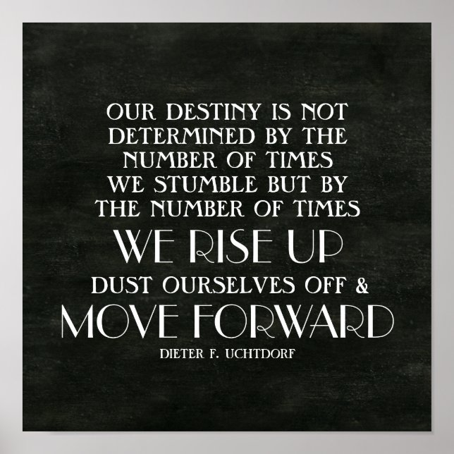 Pôster Aumente e mova-se para frente, citação Inspiracion (Frente)