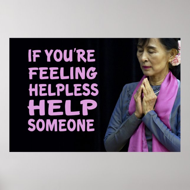 Poster Aung San Suu Kyi (Frente)