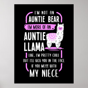 Poster Auntie Llama