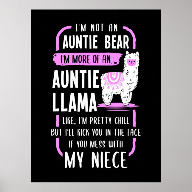 Poster Auntie Llama (Frente)