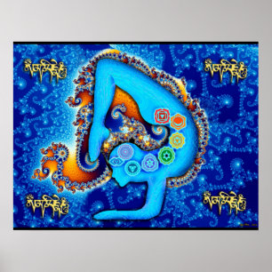 Pôster Aura & Chakras da ioga