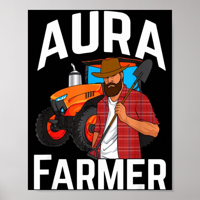 Poster Aura Farmer Funny Meme  (Frente)