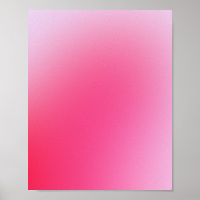 Poster Aura Gradiente Rosa (Frente)