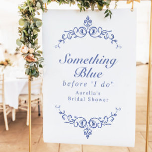 Poster AURELIA Chinoiserie Algo Chá de panela Azul