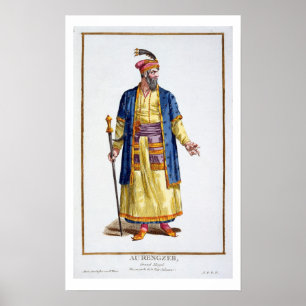 Poster Aurengzeb, grande Khan das hordas Mongol do Re