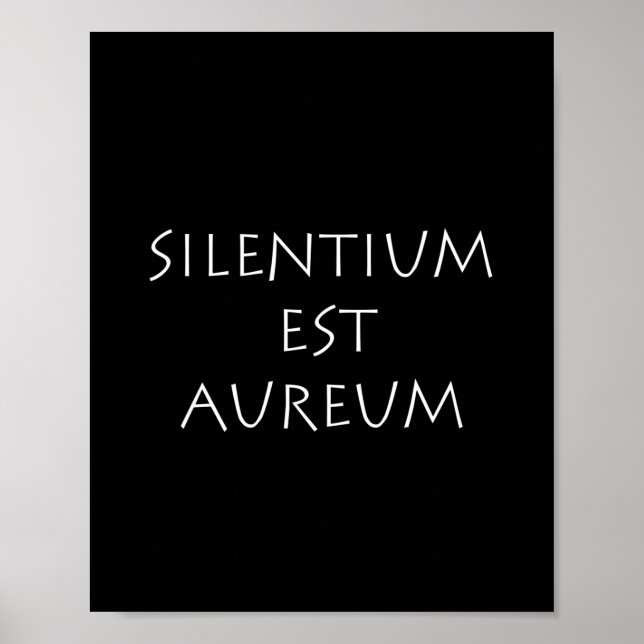 Poster aureum do Silencio (Frente)