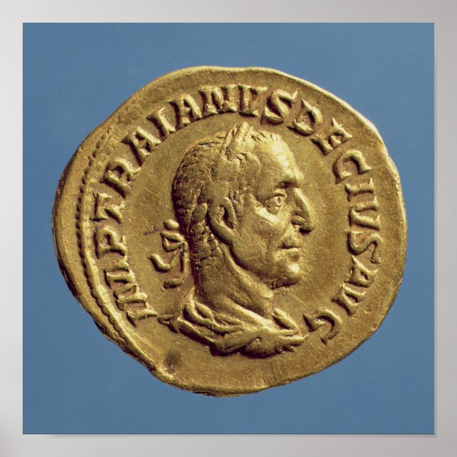 Pôster Aureus de Trajan Decius (Frente)