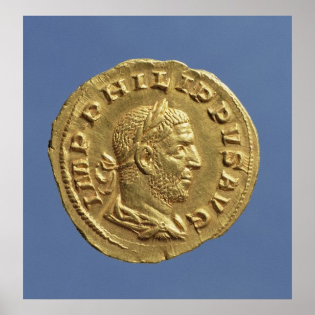 Poster Aureus  of Philip the Arab (Frente)