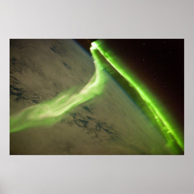 Poster Aurora Australis, da Estação Espacial Internaciona (Frente)
