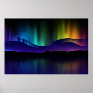 Poster Aurora boreal