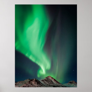 Poster Aurora Boreal Anchorage, Alasca
