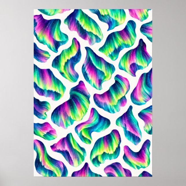 Poster Aurora Boreal Luzes do Norte (Frente)