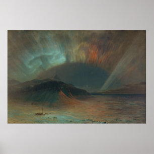 Pôster Aurora Borealis por Frederic Edwin Church 1865