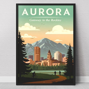 Poster Aurora Colorado Antiga