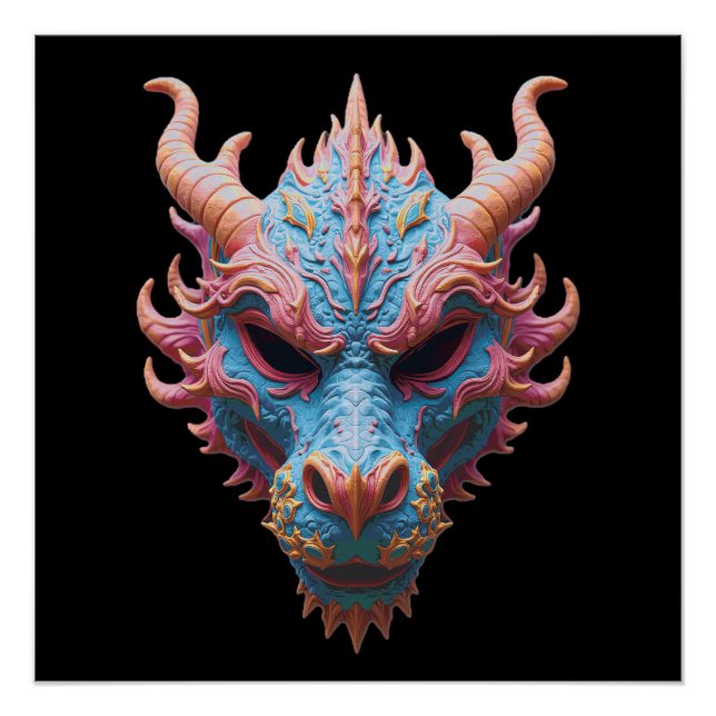 Pôster Aurora Dragon Mask (Frente)
