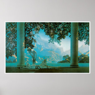 Poster Aurora, Maxfield Parrish