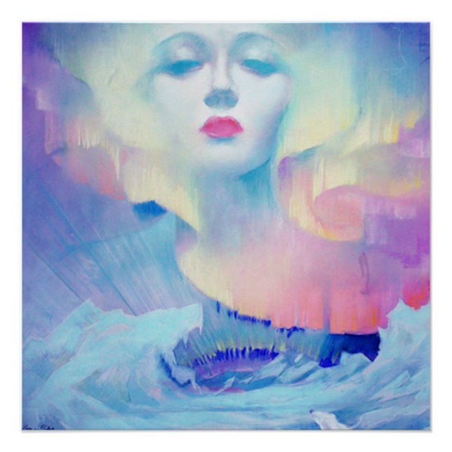 Pôster Aurora por Clive Henry Blue (Frente)