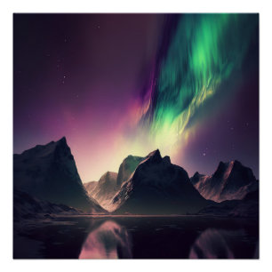 Pôster Aurora Sky Lights Poster