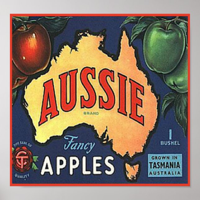Pôster Aussie Apples (Frente)