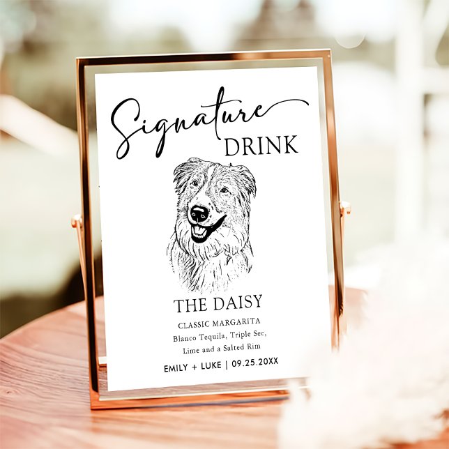 Poster Aussie Dog Signature Drink Sign (Criador carregado)