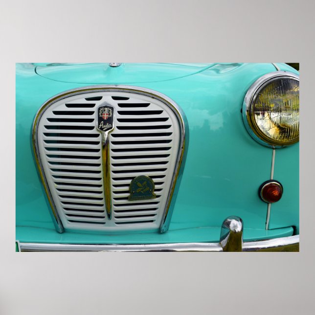 Poster Austin A 35. Vintage British Car (Frente)