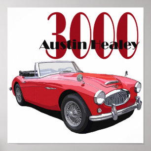 Poster Austin Healey 3000