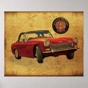 Poster Austin Healey Sprite