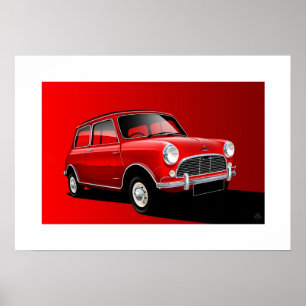 Poster Austin Mini Cooper