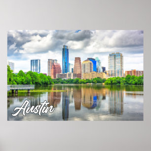 Poster Austin, Texas, Estados Unidos