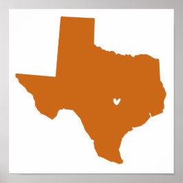 Pôster Austin, Texas Love