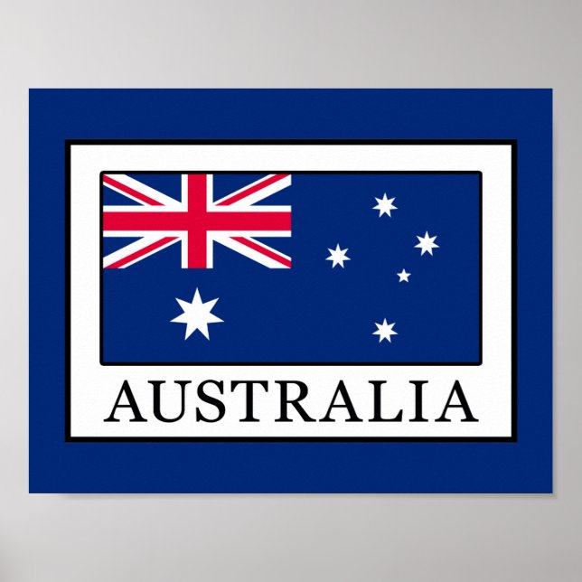 Pôster Austrália (Frente)