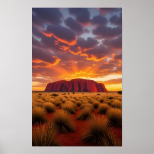 Poster Austrália Ayers Rock