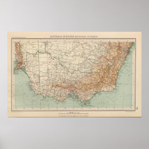 Pôster Austrália do sudeste por 168
