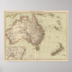 Pôster Austrália, Nova Zelândia