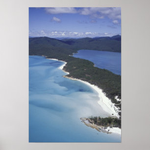 Pôster Austrália, Os Whitsundys, Queensland. Colina