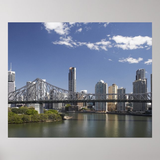 Poster Austrália, Queensland, Brisbane, Story Bridge, (Frente)