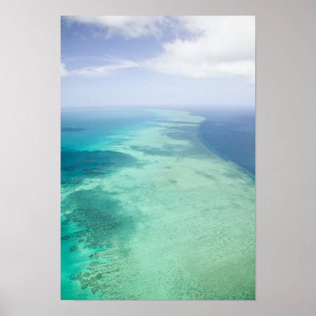 Poster Austrália, Queensland, Costa de Whitsunday, Grande (Frente)