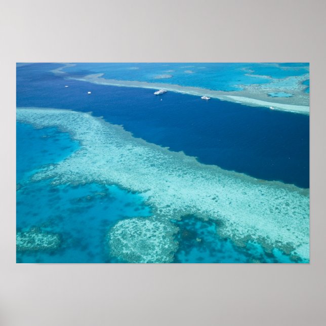 Poster Austrália, Queensland, Costa de Whitsunday, Great  (Frente)