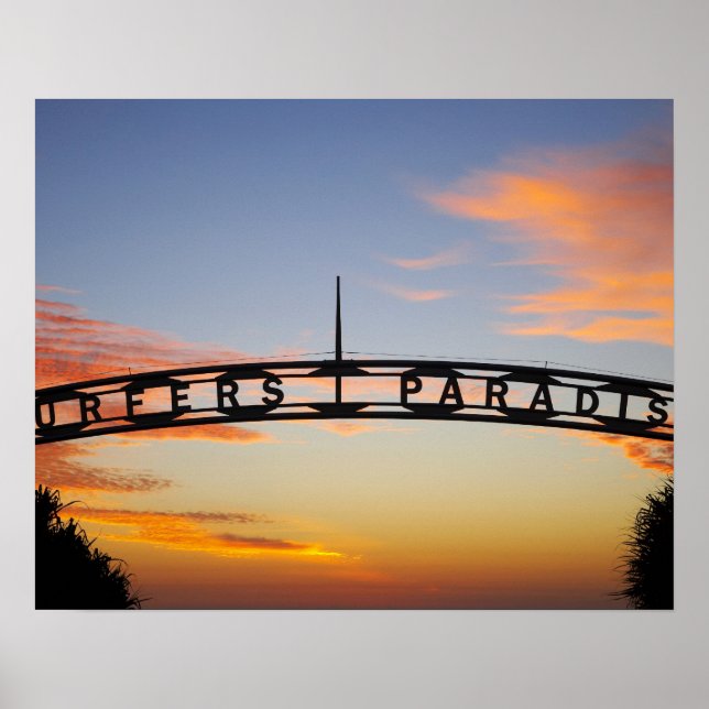 Pôster Austrália, Queensland, Costa Dourada, Sunrise, (Frente)