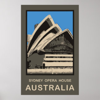 Poster Austrália Sydney Opera House