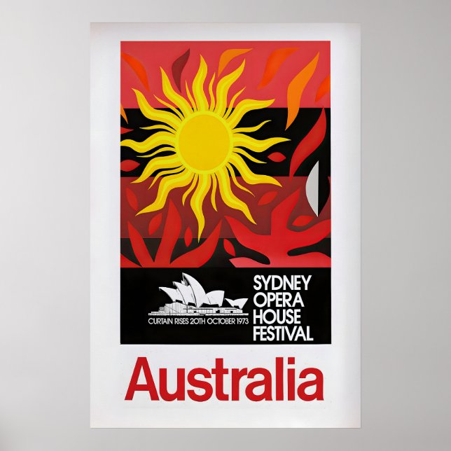 Poster Australia, Sydney Opera House Festival  Vintage (Frente)