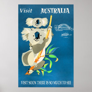 Poster Austrália, Visite Em Breve