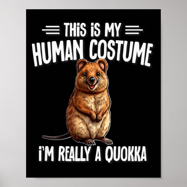 Poster Australian Animal Quokka Shirts &amp; Hoodies Cute (Frente)