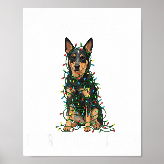 Poster Australian Kele Christmas I'm Fine Everything Is F (Frente)